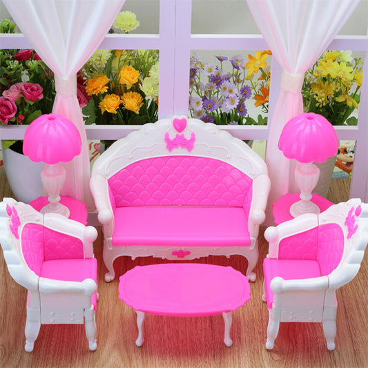 Dolls For Dressing Up Sofa 6-piece Set European-style Large Sofa Living Room Chair OPP Bag