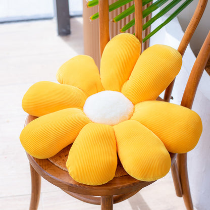 Small Daisy Flower Throw Pillow Cushion Floor Chair Cushion