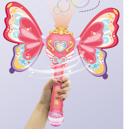 Kids Magic Wand Cute Pony Party Water Bubble Machine Gun Blower