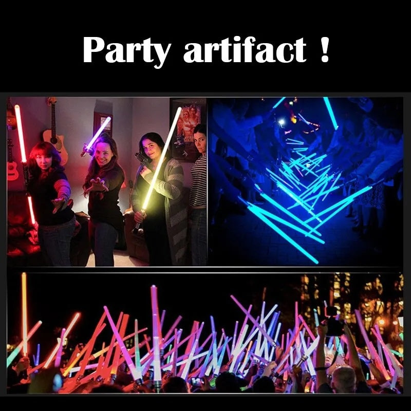 2pcs Toy Laser Sword Red And Blue Double Sword Retractable