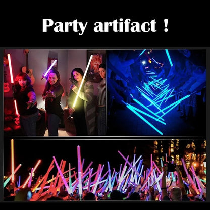 2pcs Toy Laser Sword Red And Blue Double Sword Retractable