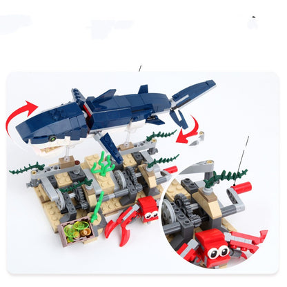 Building Blocks Changeable Series Submarine Creature Toys