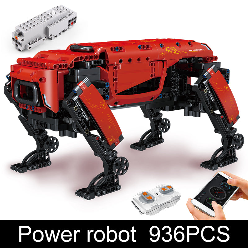 Mechanical Electric Robot Dog Remote Control Puzzle Assembly Model