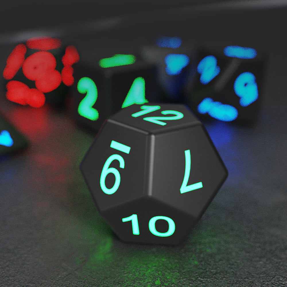 Colorful Multi-Face Electronic Toy Glowing Dice Set