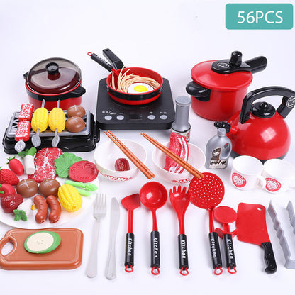 Children's Simulation Kitchen Cooking And Cooking Toy Set