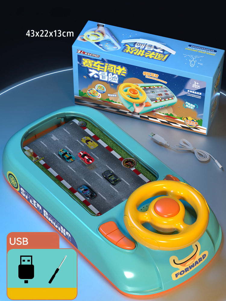 Children's Driving Simulation Toys Puzzle Electric Desktop Game Console