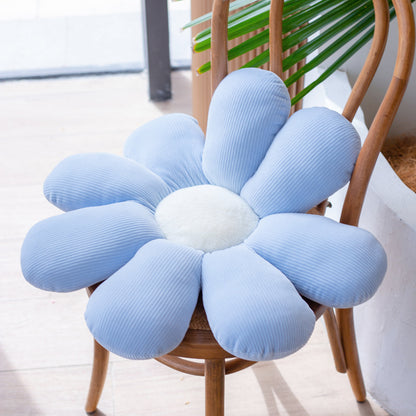 Small Daisy Flower Throw Pillow Cushion Floor Chair Cushion