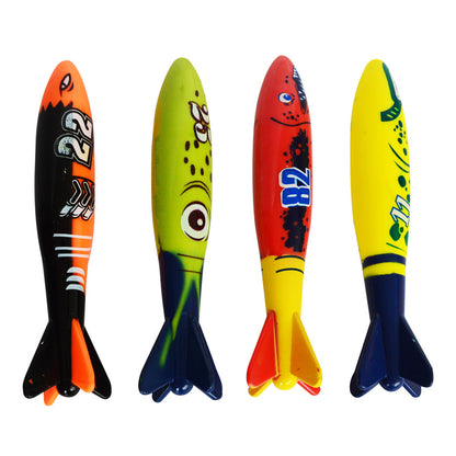 Children's Sports Diving Throw Torpedo Plastic Toys