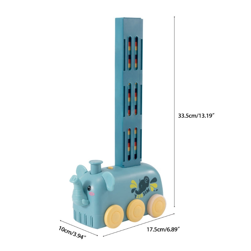 Domino Train Toy Stacking Block Set Domino Building Block Brain