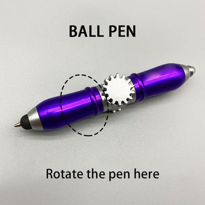 Fingertip Gyro Pen Spinning Pen Blue Ballpoint Pen