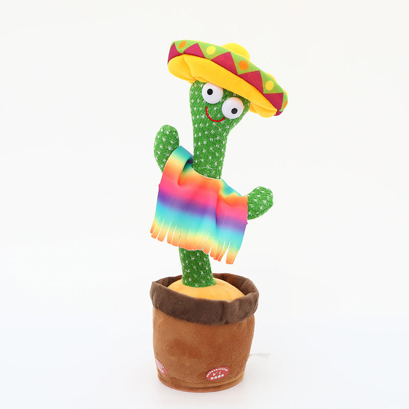 Dancing Cactus Enchanting Flower Electric Plush Toy Twisting Music Song