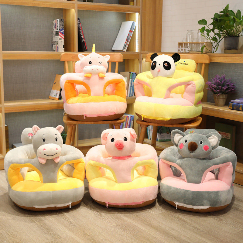 Cute Anti-rollover Baby Learns To Sit On Sofa Cartoon Plush Toys