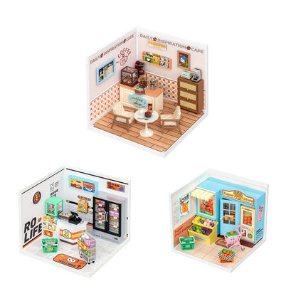 Robotime Rolife Super Creator Daily Plastic DIY Miniature House