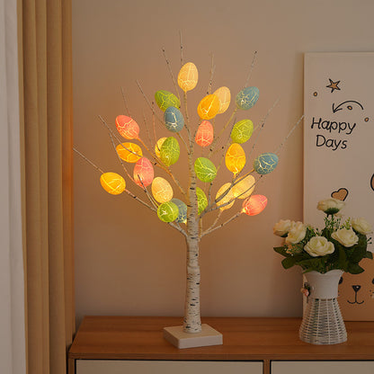 Easter Decoration 60cm Birch Tree Home Easter Egg LED Light