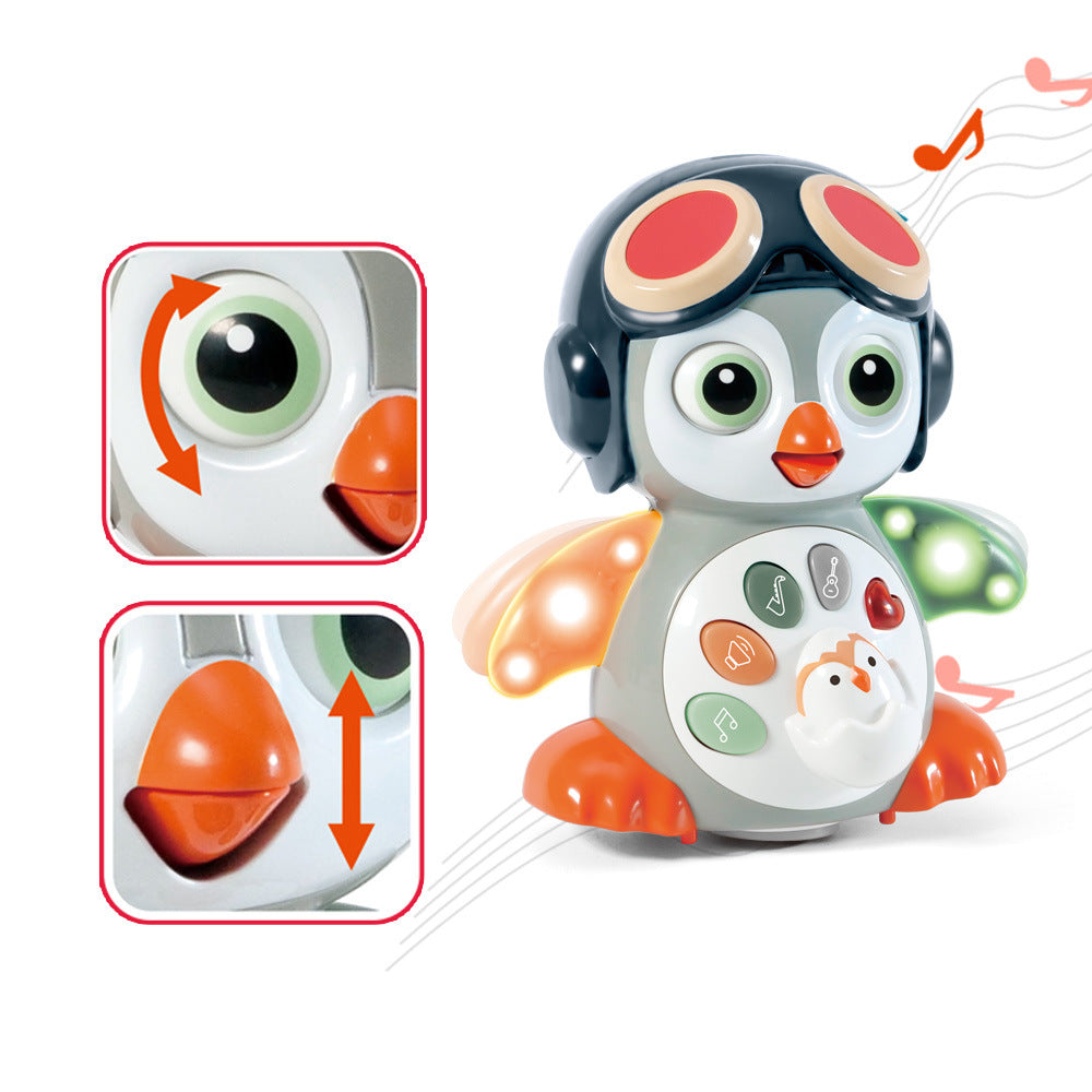 Electric Universal Light Music Swing Dancing Penguin Toys