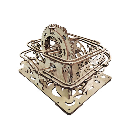 Puzzle 3D Puzzle Hand-cranked Wooden Mechanical Track