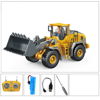 Children's Simple Alloy Charging Excavator Toy Car