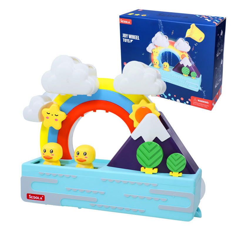 Children's Rainbow Little Duck Water Toys