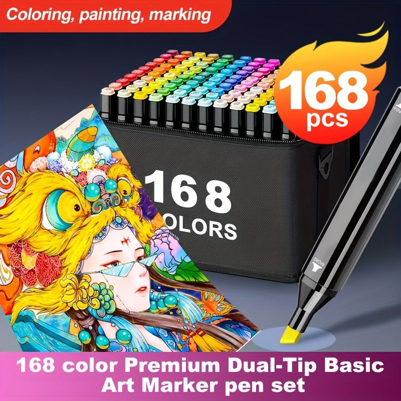 Alcohol Markers 120  Healthy Bright Professional Multi Colour Pens