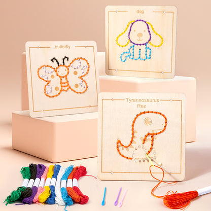 Embroidered Rope Educational Wooden Toys