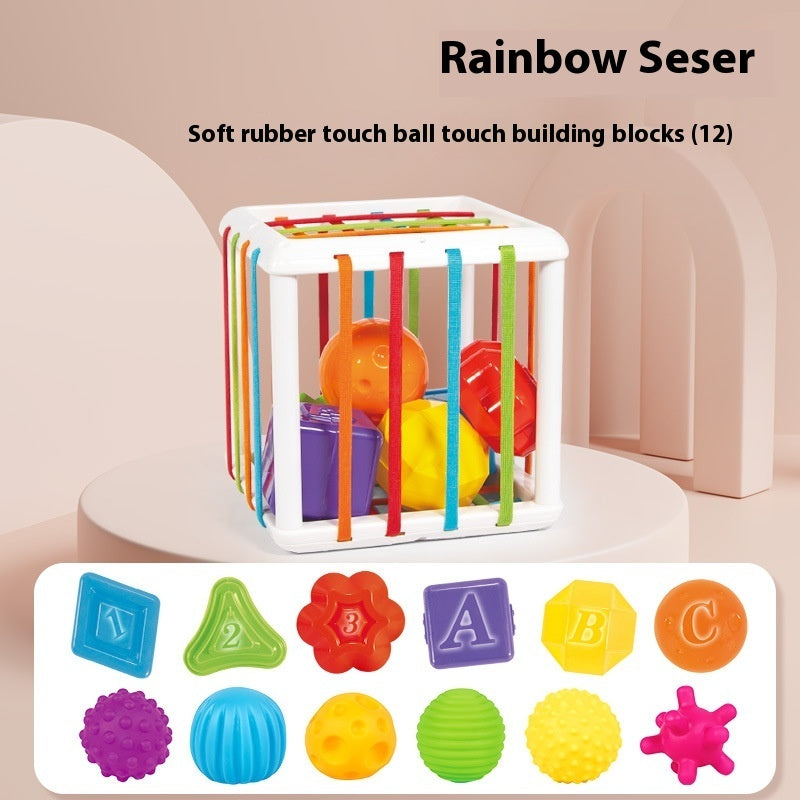 Rainbow Cecil Shape Color Cognitive Baby Early Education Toys