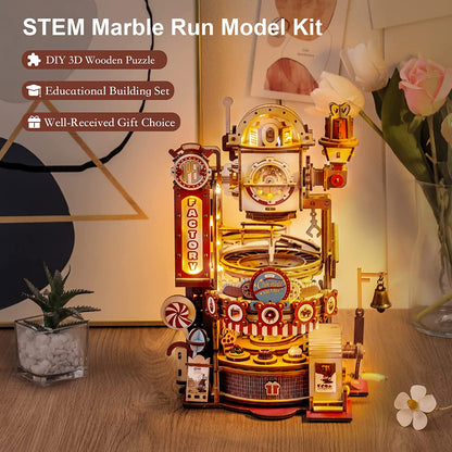 Marble Chocolate Factory 3D Wooden Puzzle Games Assembly