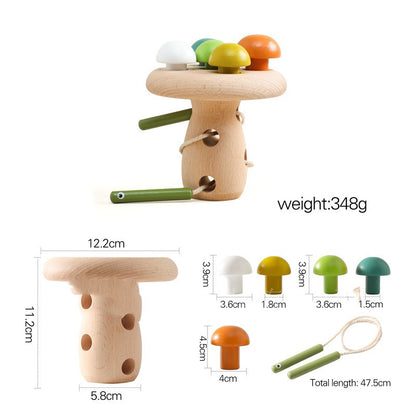 Colorful Mushroom Matching String Toys