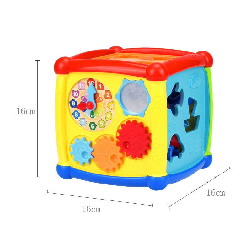 Baby Six-sided Box Power Box Early Learning Cognitive Building Block Toys