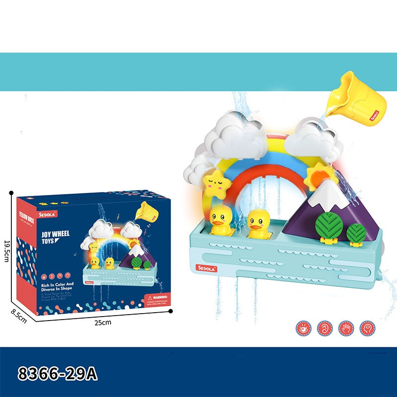 Children's Rainbow Little Duck Water Toys