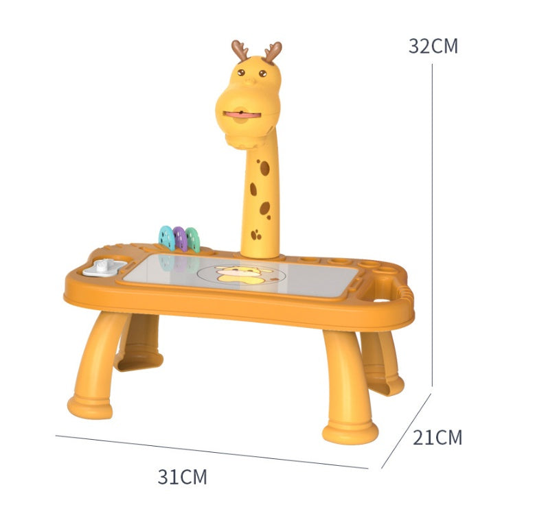 Enlightening Early Education Baby Deer Projection Drawing Doodle Board