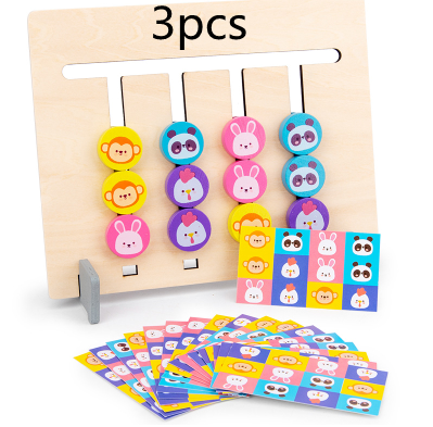 Double-sided Wooden Montessori Enlightenment Teaching Aids Children's Educational Toys