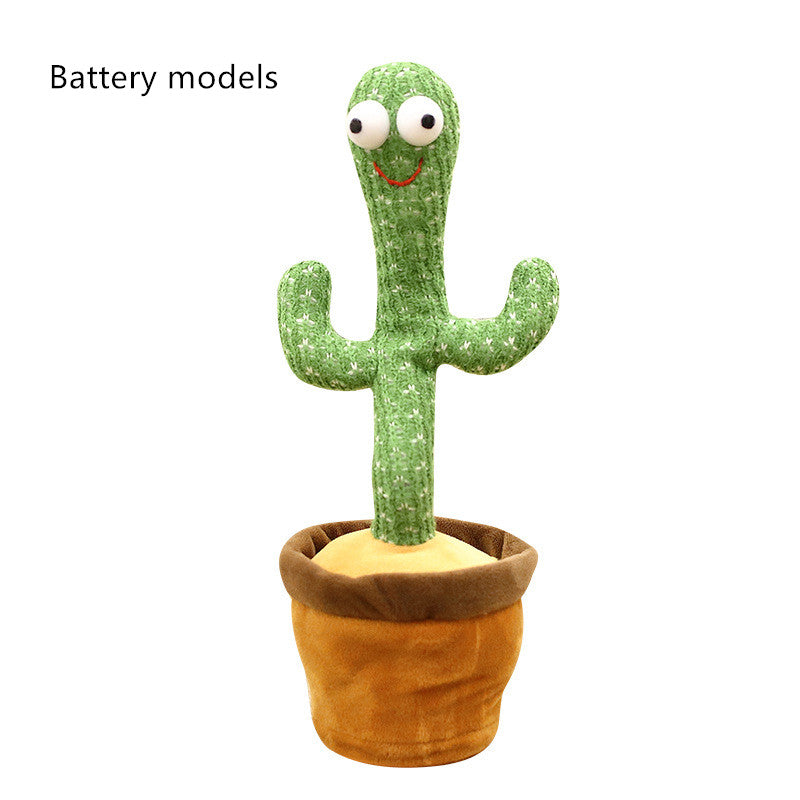 Dancing Cactus Funny Early Childhood Education Electronic Shake Cute Plush Toy