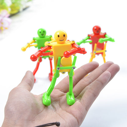 Clockwork Dancing Robot Clockwork Gymnastics Creative Small Toys Novelty Toys Christmas Goods Gift For Kids Fidget Toys