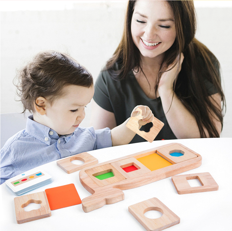 Geometric Color Plate Shape Cognitive Puzzle Puzzle Children's Toy