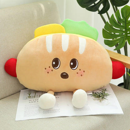 Pizza Burger Plush Toy Pillow