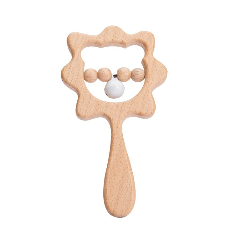 Baby Hand-held Rattle DIY Soothing Wooden Toys