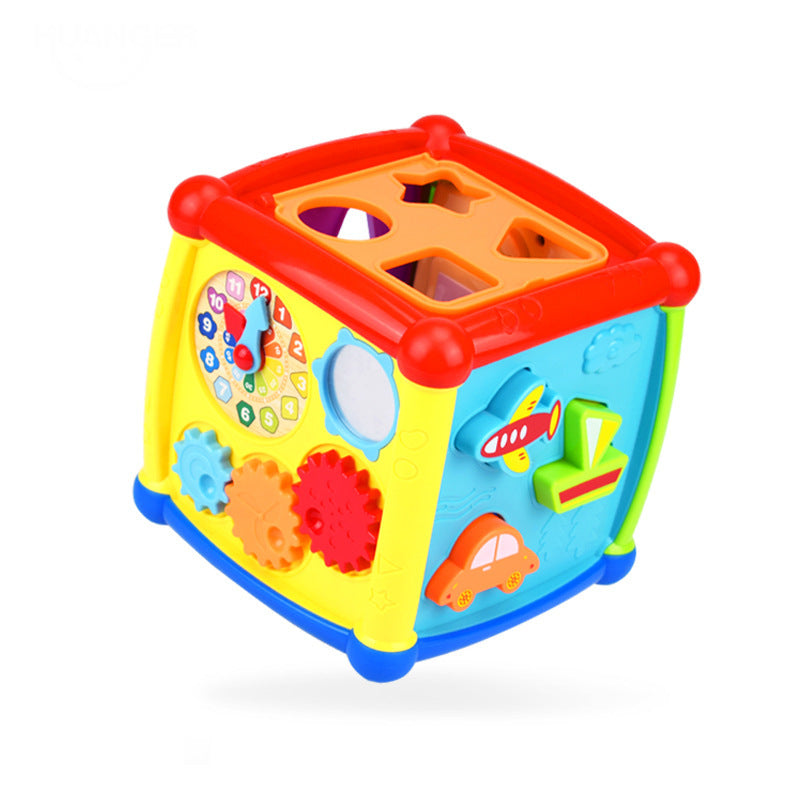 Baby Six-sided Box Power Box Early Learning Cognitive Building Block Toys