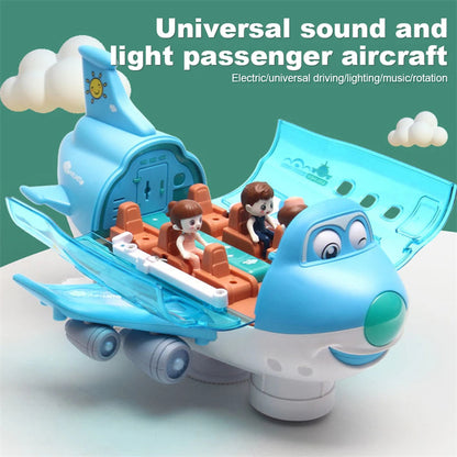 360 Rotating Electric Plane Airplane Toys For Kids Bump