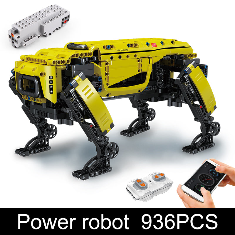 Mechanical Electric Robot Dog Remote Control Puzzle Assembly Model