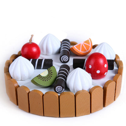 Fruits Carefully, Children's Wooden Toys, Play House Magnetic Cut Toys