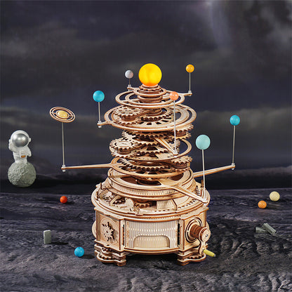 Robotime Rokr 316PCS Rotatable Mechanical Orrery DIY Wooden