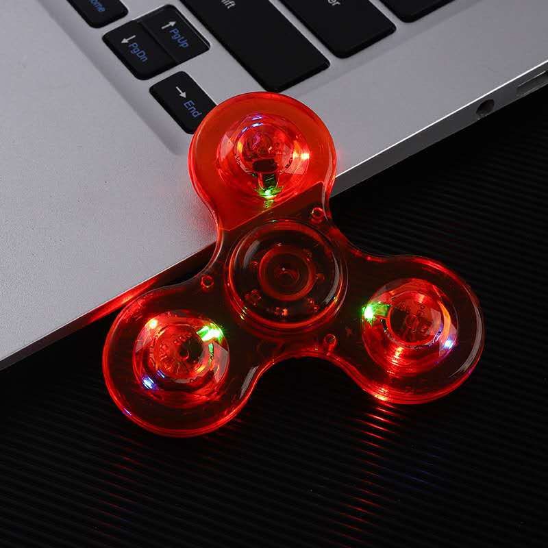 Luminous LED Light Fidget Spinner Hand Top Spinners Glow In Dark