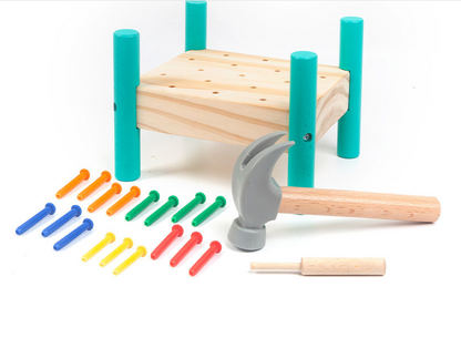 Kindergarten Nail Toy P.65 Hammer Table Montessors Children