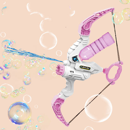 2 in 1 Bubble Gun Electric Bow And Arrow Automatic Bubble Blower