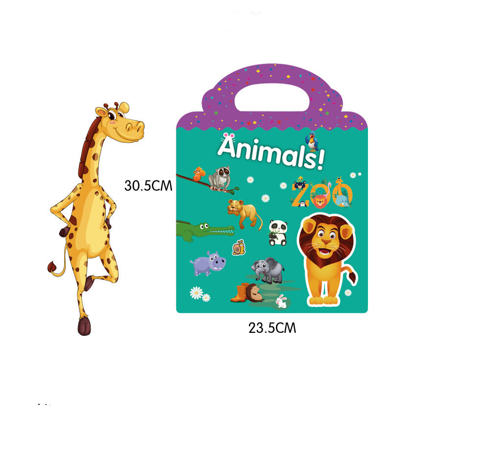 Children's Sticker Book DIY Sticker Dinosaur Animal