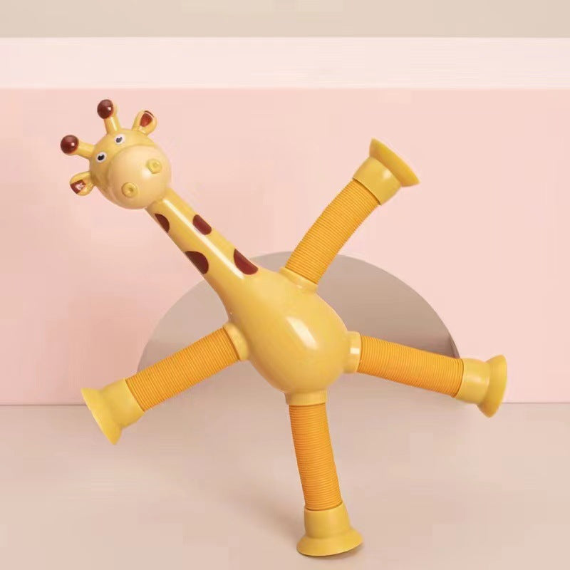 Giraffe Pop Tubes Sensory Toys Novelty Spring Fidget Toy Stretch Tube