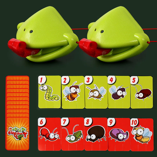 Chameleon Lizard Mask Wagging Tongue Lick Cards Board Game