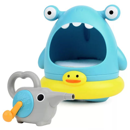 Bubble Blowing Shark Bathroom Bath Toy Playing In Water Crab