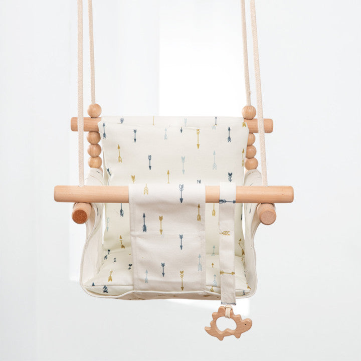 Cotton Canvas Baby Swing Chair Hanging Swing Indoor Outdoor