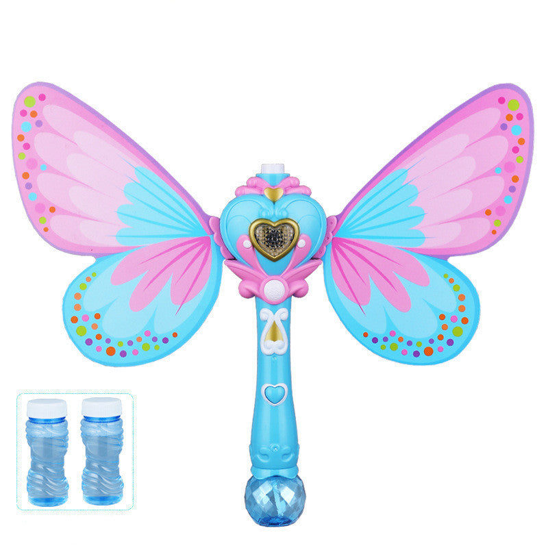 Bubble Gun Music Magic Wand Outdoor Toys for Baby Girl Princess